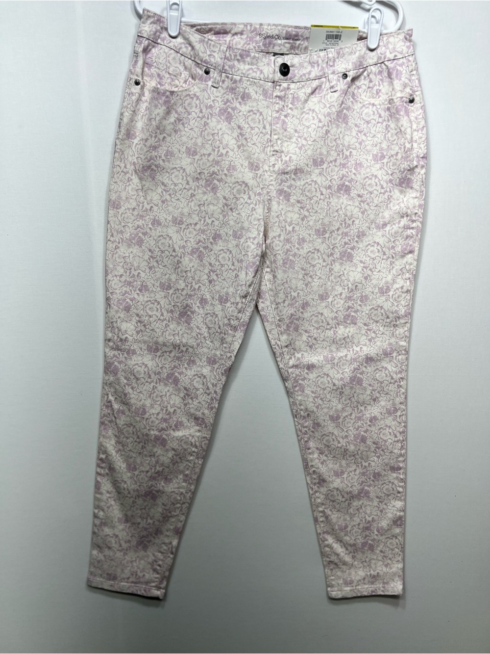 Women's Lavender Floral Print Jeans